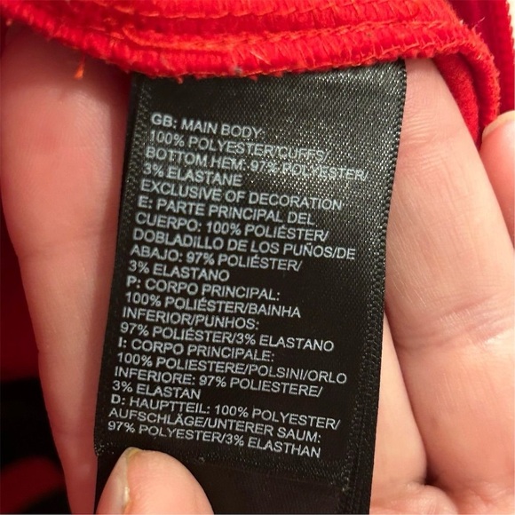 The North Face Men's Track Jacket Size L Red Full Zip Casual - Picture 5 of 12